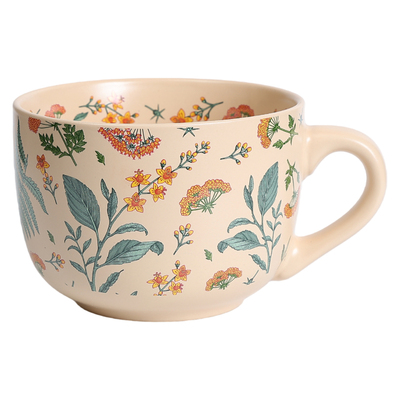 cookzone复古大容量陶瓷早杯