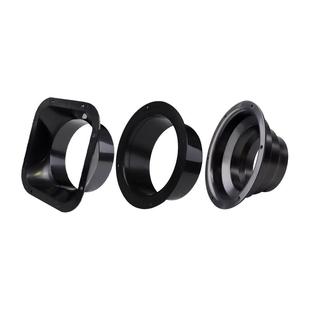 变径ABS新风出风口风管圆法兰座排气管油烟机厨房烟道方变圆接头