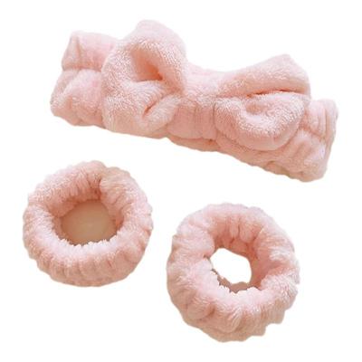 洗脸发带手腕带三件套发箍头箍