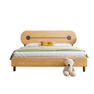 全实木儿童床橡木1.2米单人床小床现代简约1.5米男孩女孩儿童房床