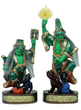 新款马来西亚大二爷伯七爷八爷神像金身黑白无常乩童佛像神明