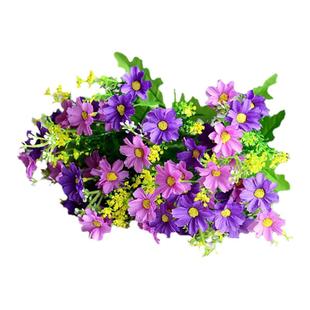 单支干花绢花仿真花束客厅塑料假花装饰摆件插花栅栏花向日葵雏菊