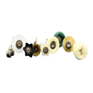 2.35/3柄迷你打磨头电磨铜丝刷钢丝羊毛抛光除锈刷头木工文玩清洁