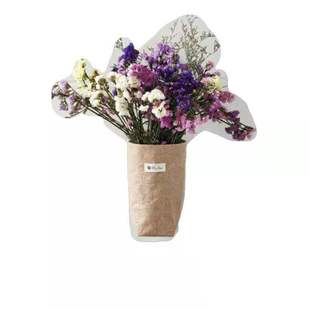 干花花瓶花篮墙壁装饰挂麻布墙式花瓶田园风装饰麻布布艺花瓶