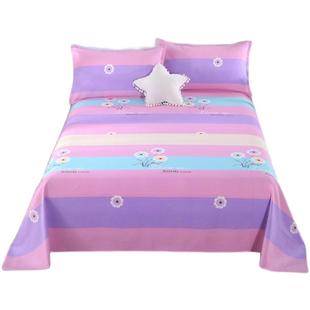 加厚棉粗布床单单件/印花帆布床单三件套定做大炕单榻榻米床单