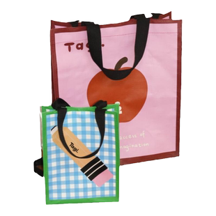 Tagi.蜡笔苹果想象《i》彩色可爱环保购物袋手提防水编织袋