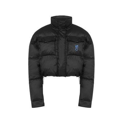 【礼物低至5折】M05CH1N0 JEANS  女士短款立领时尚棉服MOSCHINO