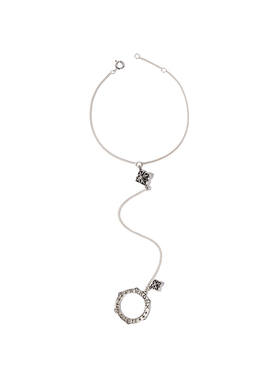 原创六芒星铃兰十字架手链戒指