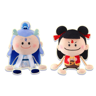 灵动创想哪吒芽豆豆哪吒之魔童之闹海2毛绒盲盒敖丙玩偶