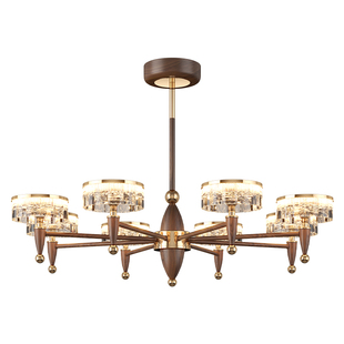 中古风客厅吊灯大厅主灯超亮2026年新款餐厅卧室灯具新中式包安装