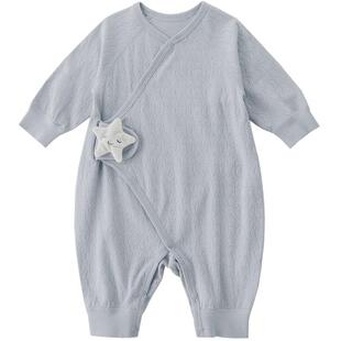 新生儿婴儿衣服春秋爬爬服春季初生儿莫代尔哈衣52码宝宝连体衣