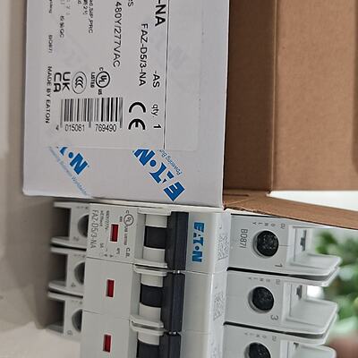 议价伊顿穆勒FAZ-D5/3-NA高分断微型断路器UL489认证CSA认证齐全