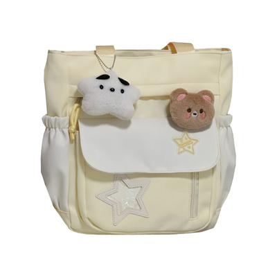 少女学院风大容量单肩包初高中学生党补习手提袋大容量斜挎包包女