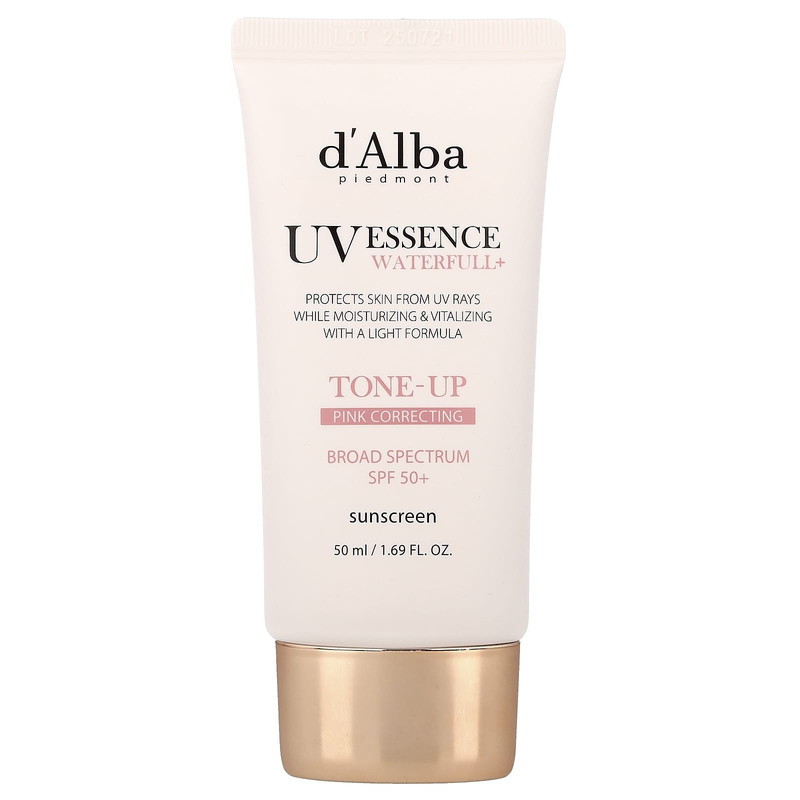 d'Alba,UV Essence Waterfull+ 抗晒霜，肤色修正，SPF 50+