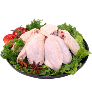 【三件包邮】生鲜鸡翅中冷冻生鸡翅膀奥尔良烧烤卤味食材2斤约21