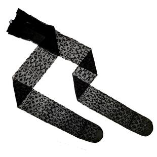 Fiore波兰进口丝袜连裤袜超透黑色豹纹光滑均匀提花性感20D