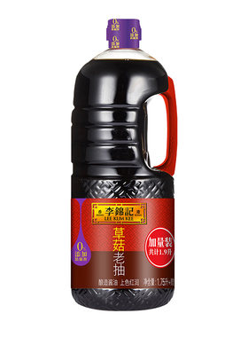 李锦记草菇老抽1.9L大瓶装