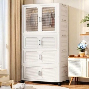 85CM免安装 宝宝衣柜儿童衣服整理箱婴儿小衣橱塑料简易收纳储物柜