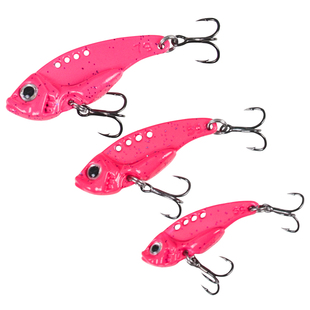 3g5g7g溪流微物vib路亚饵马口红眼军鱼罗飞翘嘴震颤金属亮片假饵