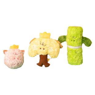 PETSVILLE派思维狗玩具盆栽毛绒发声幼犬狗耐咬解闷小狗宠物玩具