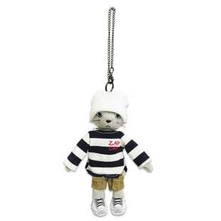 日本zapcat挂件小猫咪毛绒公仔不爽猫姚明明同款公仔包包挂饰礼物