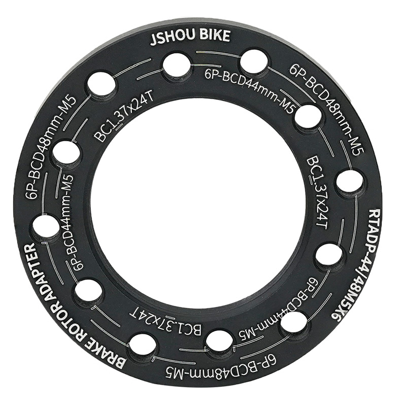 山地车螺纹法兰刹车碟片转换座 自行车螺纹花鼓48mm 44mm碟片底座