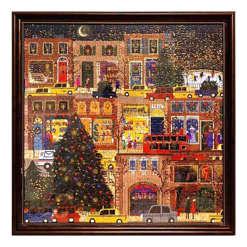 galison圣诞冬灯拼图专用相框