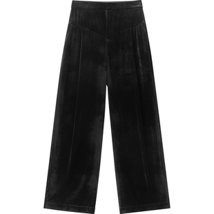 【播奥莱】播 bo 商场同款宽松休闲裤女24冬三醋酸裤子BDR4KD2623