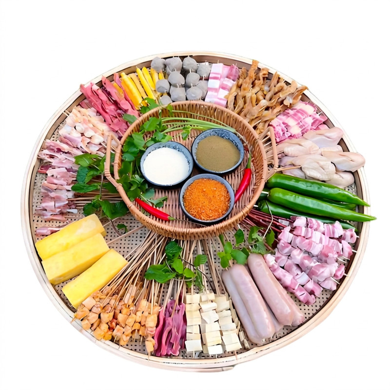 自选烧烤食材套餐户外露营家用羊肉串新鲜烤串串半成品真空小包装