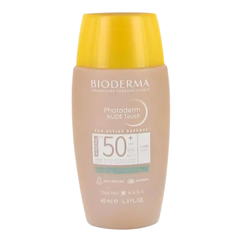 Bioderma进口法国清爽美肌防晒乳液SPF50+40ml自然不假白户外防护