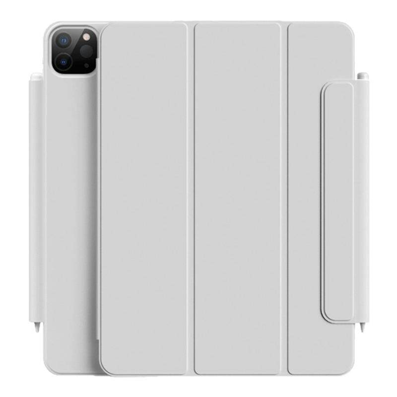 iPadair6保护套磁吸双面夹带搭扣iPadair5保护壳2024新款智能ipadpro11寸超薄iPad10代防摔壳13寸简约