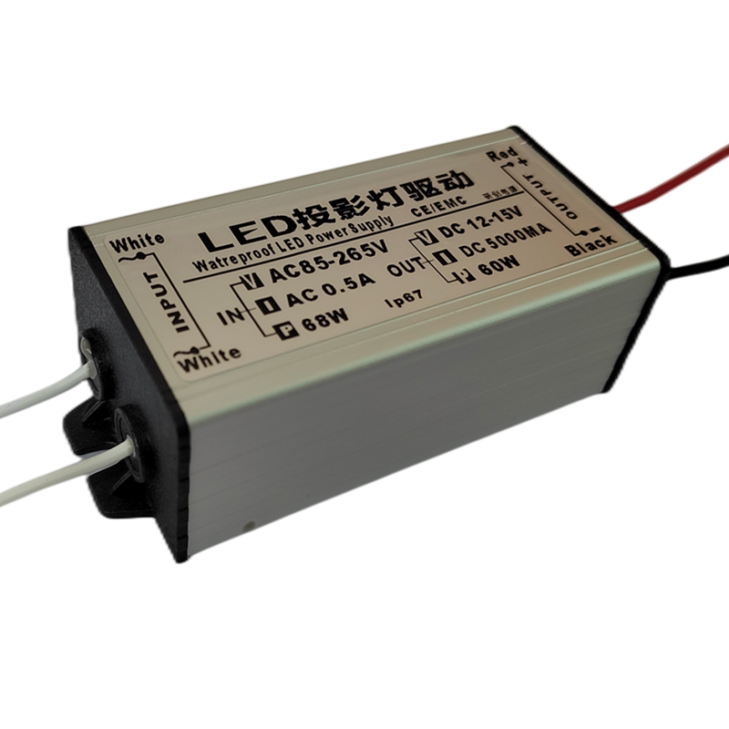 AC85~265V 12V 5A 60瓦LED广告投影灯图案logo灯专用防水驱动电源