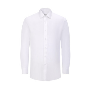 【免烫】乔治白春秋季男士长短袖衬衫纯棉修身衬衣商务高支上衣