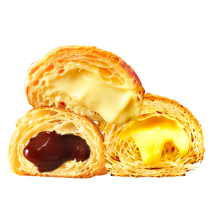 每日赞爆浆夹心牛角包健康学生早餐可颂手撕面包蛋糕零食糕点整箱