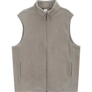 乔丹马甲男款冬季坎肩外穿加绒摇粒绒内胆双面绒抓绒衣青少年背心