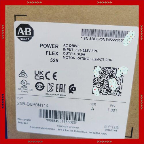 【问价】25B-D6P0N114 AB 罗克韦尔 变频器 正