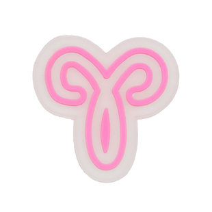 夜光星座洞洞鞋花可爱智必星休闲卡通卡骆驰鞋上装饰品可拆卸配件