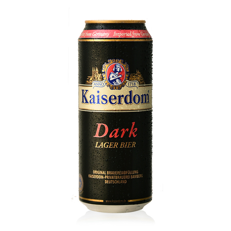 德國原裝進口啤酒 Kaiserdom黑啤酒500ml*24聽 整箱