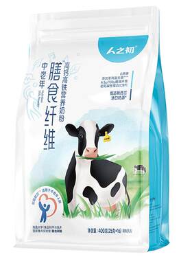膳食纤维高钙高铁中老年奶粉400g