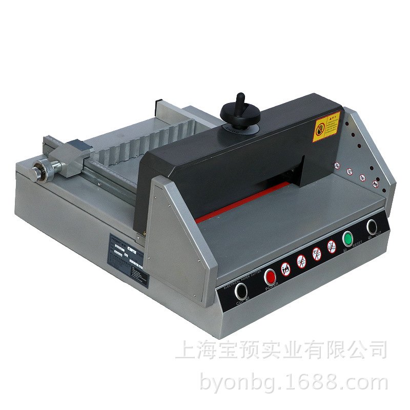 宝预实业桌面式电动切纸机E330D裁纸机A4幅面图文装订胶装厚4CM