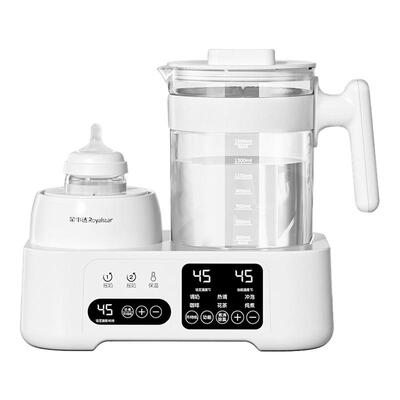 [防磕全玻璃]恒温壶摇奶器二合一