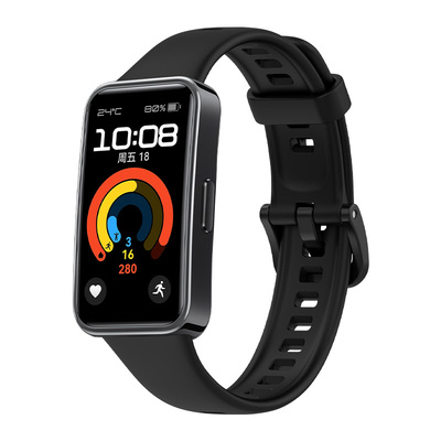 适用于华为手环10/9/8表带硅胶智能运动擎云HA580新款NFC八九代替换腕带男女通用配件防水情侣一体式腕带