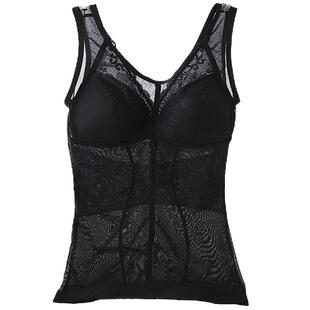 收腰背心女 大码塑身衣带文胸  保暖束身衣免穿内衣收腹美体紧身