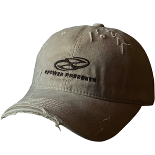 Dirty Fit风 美式潮牌做旧破洞棒球帽子复古水洗色街头字母鸭舌帽