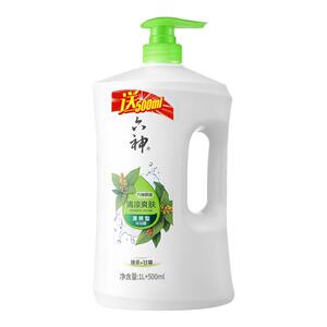 六神清凉冰爽沐浴露绿茶冰片