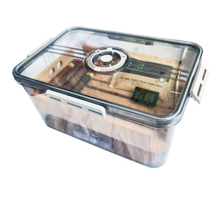 雪茄保湿盒进口西班牙雪松木盒大容量便携密封箱醇化乐扣雪茄盒