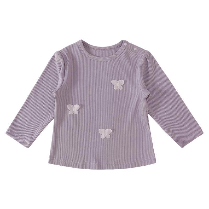 女宝宝T恤春秋莫代尔棉婴幼儿衣服儿童春季甜美可爱春装女童上衣