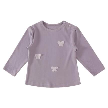 女宝宝T恤春秋莫代尔棉婴幼儿衣服儿童春季甜美可爱春装女童上衣