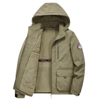 秋冬工装冲锋衣外套加绒加厚夹克