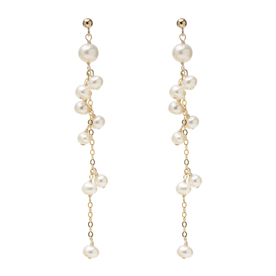 赛赛莉安显脸小天然珍珠流苏耳坠